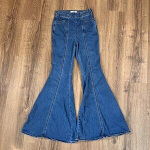 We the Free Bell Bottom Super Flare Denim Jeans Sz 27